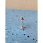 Silver Angel with Red Stone Brooch Pin