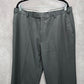 Fit Elegance Gray Mens Trousers Executive Tailored Suit Work Dress Pants 38x41