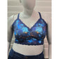 Torrid Curves Blue Galaxy Lace Floral Fairy Bridal Bralette Plus Size 2X
