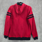 Nautica Red Zip Long Sleeve Fleece Sherpa Sweater Hoodie Boys Youth XL 18 20