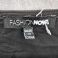 Fashion Nova Black Wrap Y2K Retro Club Long Sleeve Knee Length Dress Medium