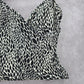 045. St John's Bay Black Floral Tank Top Padded Tankini Swimwear 12 Large