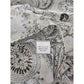 Gray Paisley Printed Light Floral Infinity Scarf OSFM