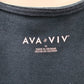 Ava & Viv Green Knee Length Flare Casual Pockets Dress Plus 1XL