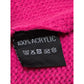 Pink Knit Poncho Shawl Wide Cottage Wrap Big Buttons Scarf
