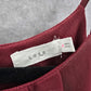 Lush Red Burgundy Sleeveless Pleat Flare Formal Dress Medium