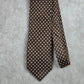 Beau Brummel Brown Diamond Polka Dot Geometric Executive Silk Neck Tie Men's