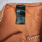 H&M Orange White Polka Dot Bikini Bottom Swimwear Size Large 12