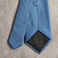 Jones New York Blue Silver Geometric Stripe 100% Polyester Men's Neck Tie NWOT