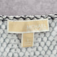 Michael Kors Black White Wrap Midi Knee Length Short Sleeve Dress Large