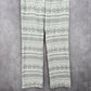 Old Navy White Gray Fleece Snowflake Sleep Pajama Bottoms Pants M Medium