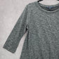 One Clothing LA Gray Flare Y2K Western Retro Blouse Top Medium