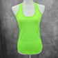 OMT Active Green Racerback Cutout Performance Sports Activewear Tank Top Small