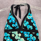 Nike Black Halter Tie Circle Padded Swimwear Tankini Tank Top Medium M
