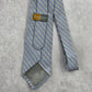 Robert Talbott Blue Orange Weave Geometric Repp Stripe Silk Men's Neck Tie