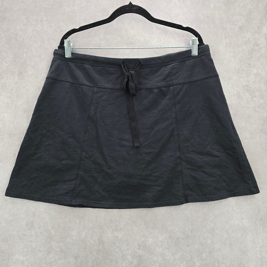 Silverwear Black Pullon Active Sports Skort Short Skirt Stretch XL Extra Large