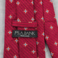 Jos. A. Bank Red Blue Floral Weave Geometric Silk Executive Italy Neck Tie Men's