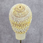Yellow Cream Cable Knit Vintage Y2k Funky Beanie Crochet Hat