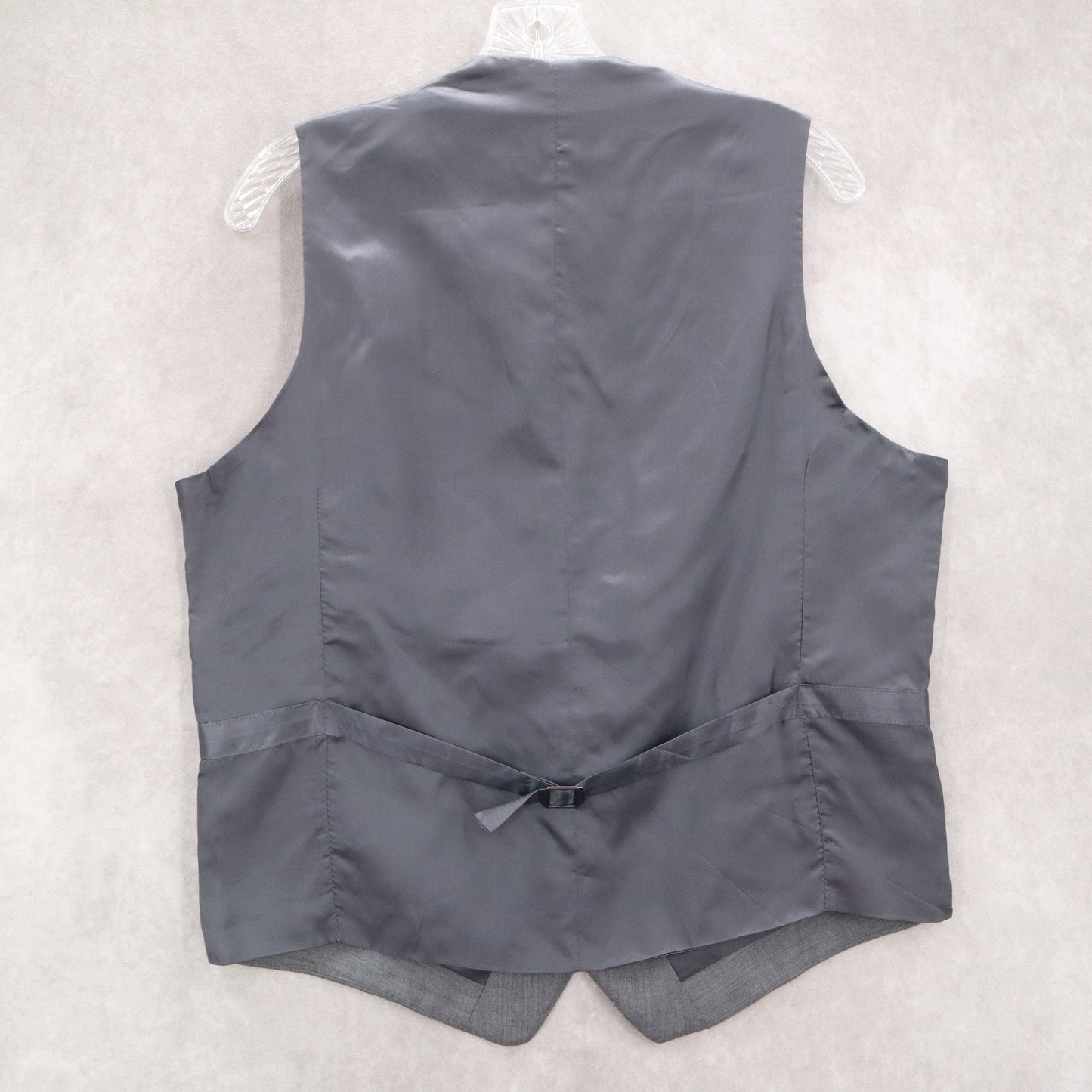 Jos A Bank Gray 5 Button Point Welt Pocket Wool Waistcoat Tuxedo Suit Vest S 42R