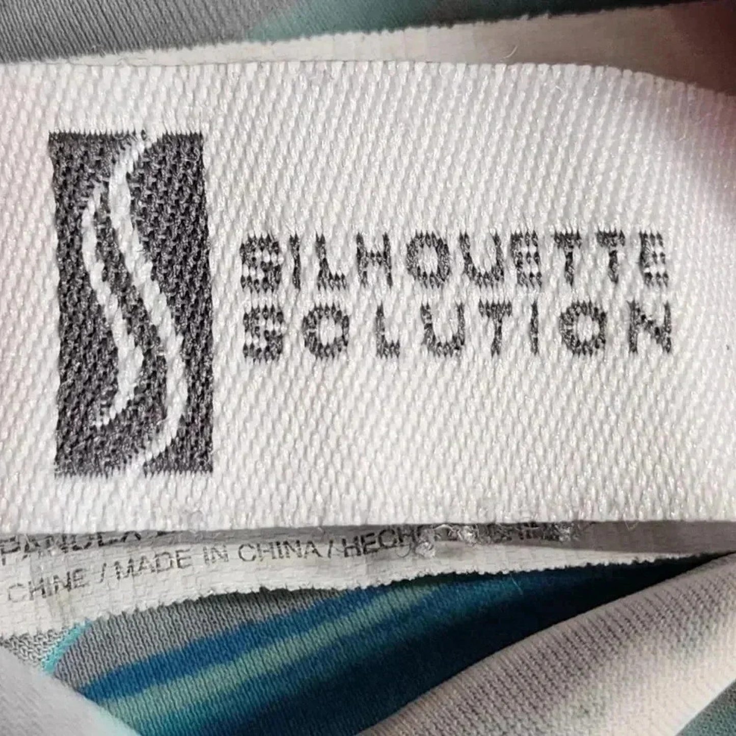 Silhouette Solution Blue Padded Bra Adjustable Tankini Top Swimwear 10