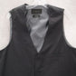 J Ferrar Black 4 Button Point Welt Pocket Stripe Formal Tuxedo Suit Vest M 42R