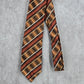 Stafford Essentials Brown Orange Stripe 100% Executive Corporate Mens Neck Tie