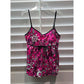 It Figures Pink Floral Tank Top Size Large