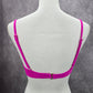 Xhilaration Pink Ruffle Padded Adjustable Wired Bikini Top Swimwear Medium