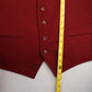 Red 5 Button 2 Welt Pocket Waistcoat Formal Preppy Tuxedo Suit Vest Large 44R
