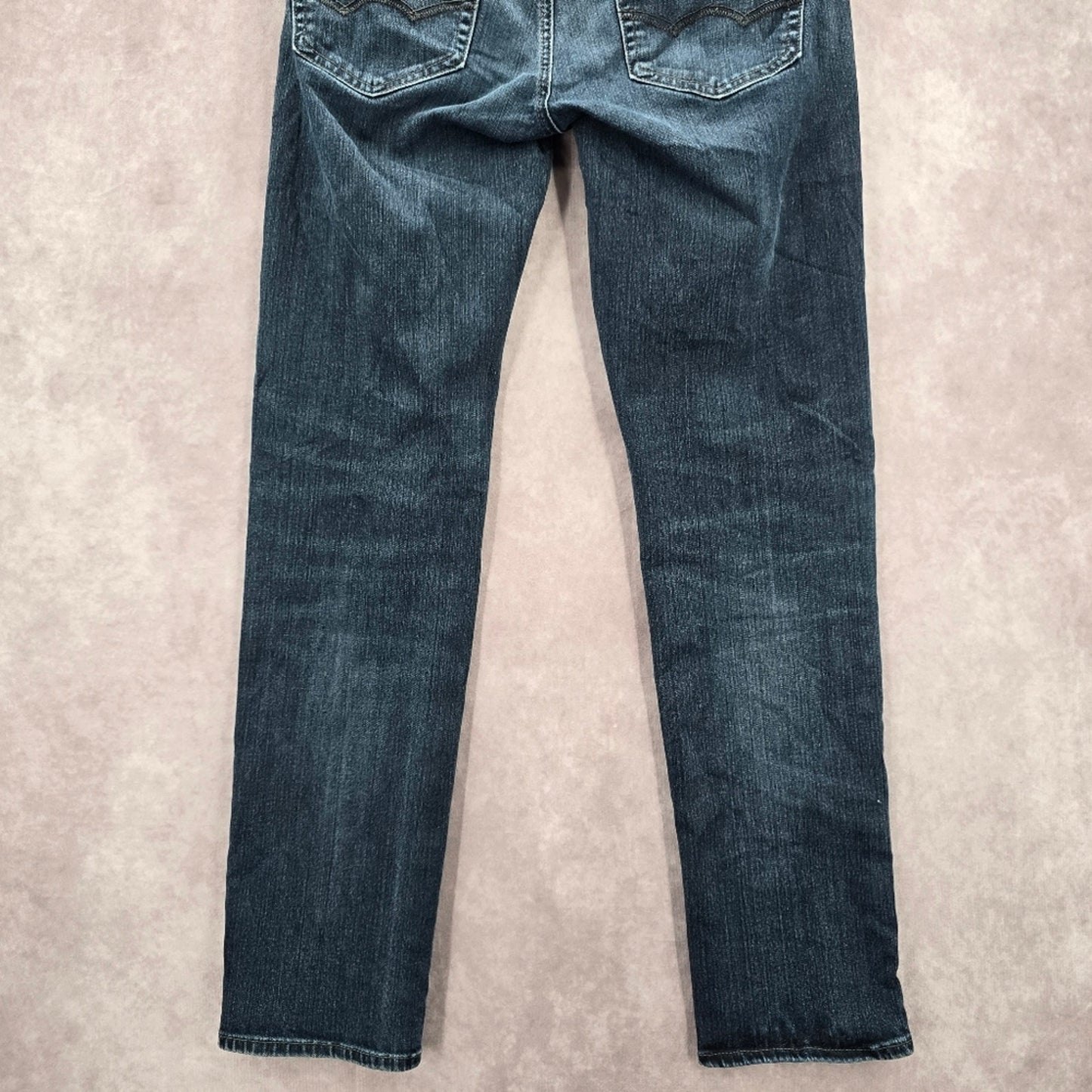 002. American Eagle Outfitters Dark Blue Denim Straight Pants Skinny 30x30