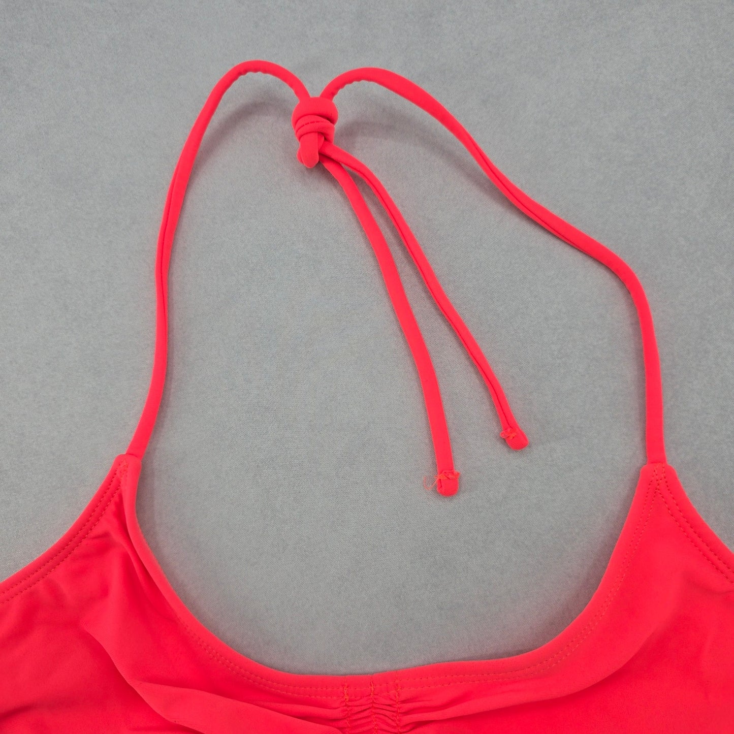 No Boundaries Orange Tie Bra Beach Bikini Bralette Swim Top S Small