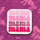 Mama Pink Handmade Square Refrigerator Magnet