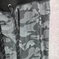 Fruit of the Loom Gray Athletic Camo Jogger Track Trousers Sweat Pants M Medium