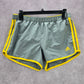 Adidas Gray Yellow Running Athletic Active Climalite Pants Shorts Small