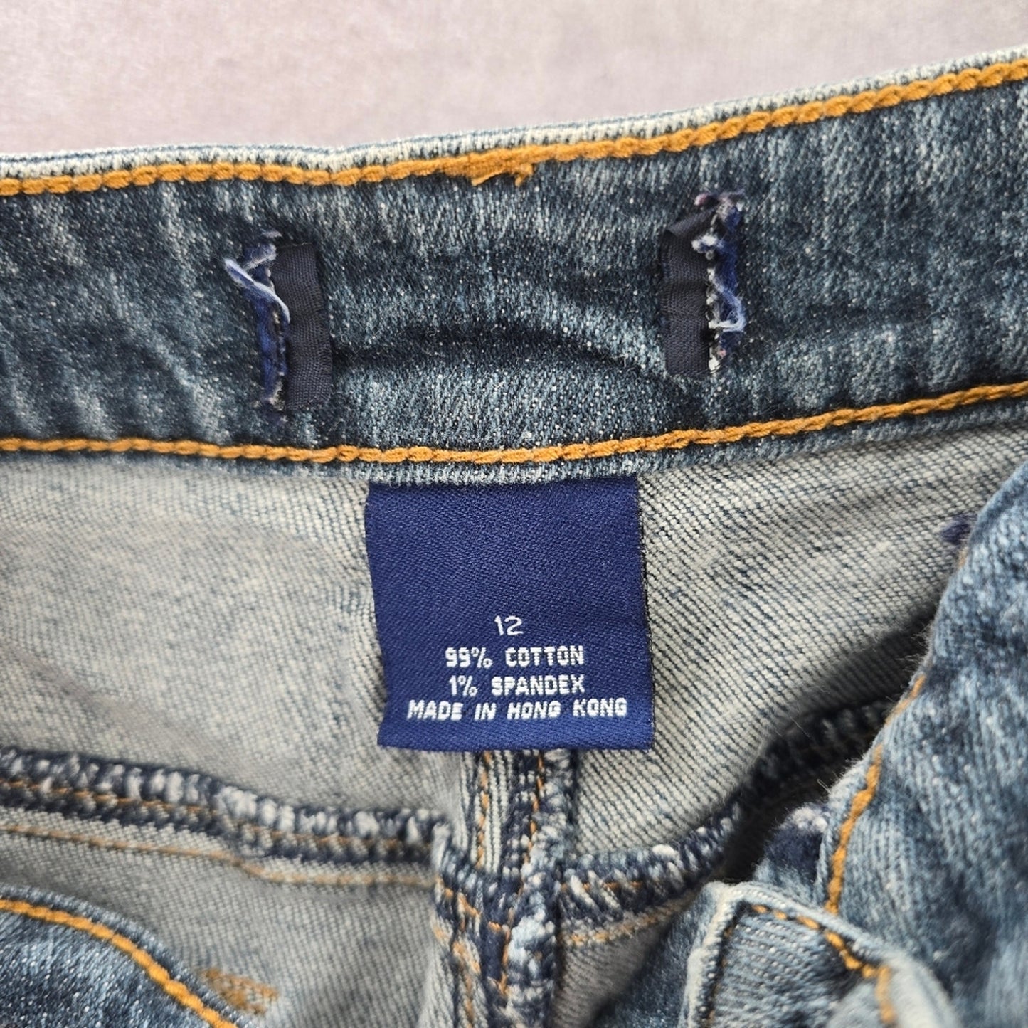 026. LA Blues Straight Leg Medium Wash Cotton Denim Pants Jeans 12