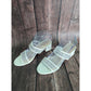 Lulus White Mesh Strap Heels 8