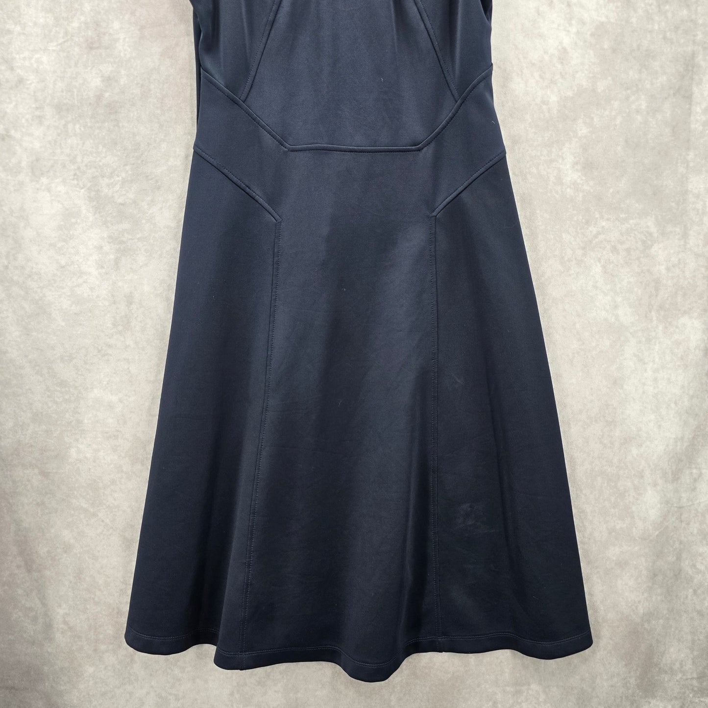 Ryan Michelle Blue Sleeveless Fit Flare Formal Cocktail Dress Large