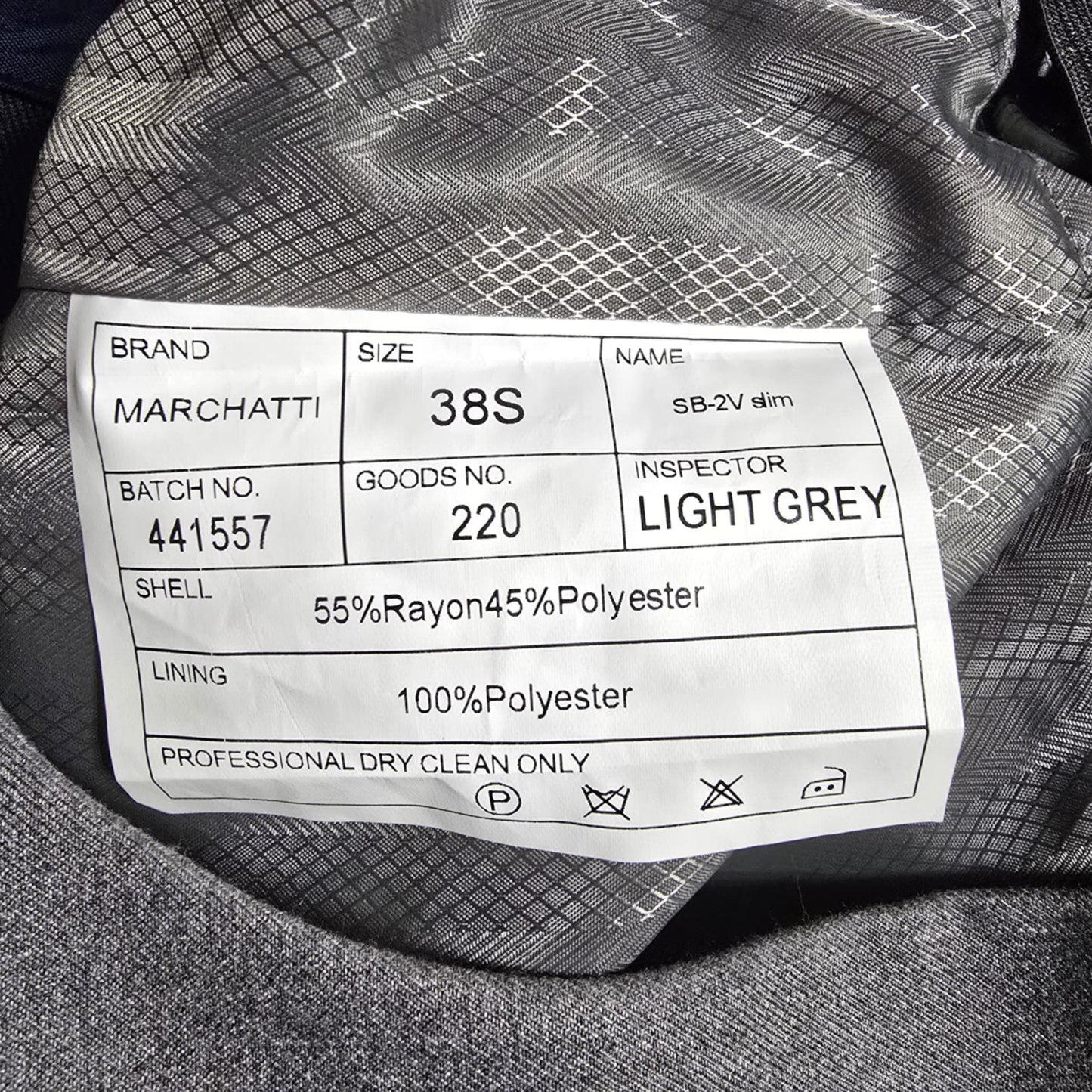 Marchatti Gray 5 Button Point Slim Waistcoat Tuxedo Suit Vest Medium 38 Short