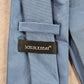 Vistini Blue Solid Box Checkered Pattern Executive Corporate Men's Neck Tie