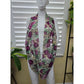 Purple Floral Boho Fairy Cottage Infinity Scarf OSFM