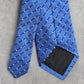Geoffrey Beene Blue Plaid Stripe Geometric Polka Dot Silk Neck Tie Men's