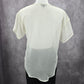 Lily White Sheer Black Lace Short Sleeve High Low Cottage Y2K Blouse Top Medium