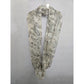 Gray Paisley Printed Light Floral Infinity Scarf OSFM