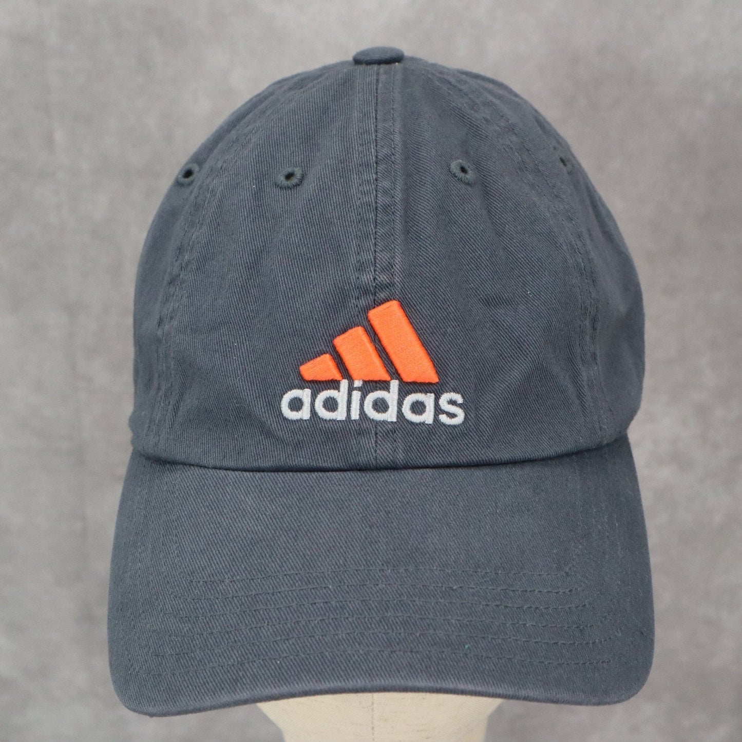 Adidas Gray Baseball Climalite Athletic Logo Cotton Adjustable Buckle Cap Hat