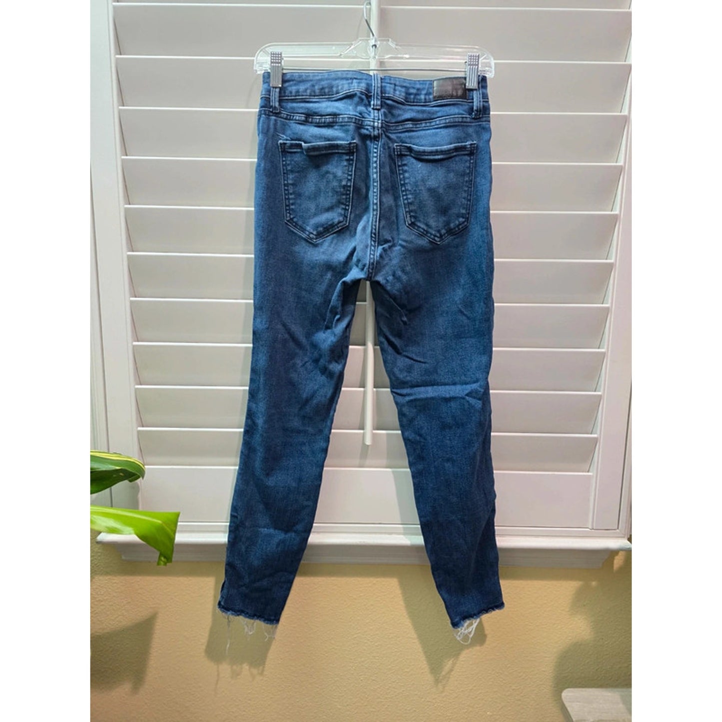 Disclosed Blue Skinny Cotton Distressed Womens Jeans 3/26