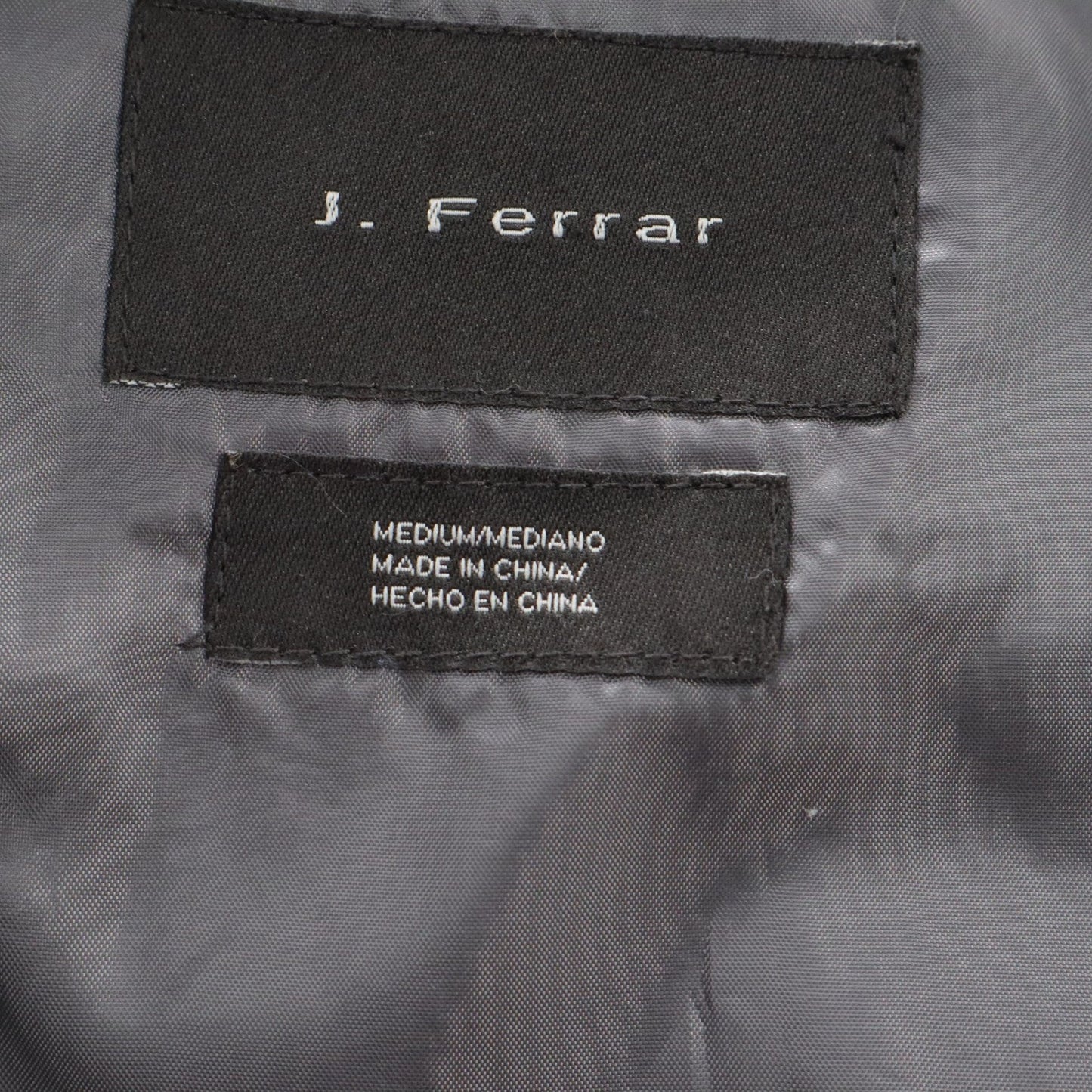 J Ferrar Black 4 Button Point Welt Pocket Stripe Formal Tuxedo Suit Vest M 42R