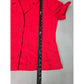 Chico's Red 100% Linen Button Up Top Large Size 2