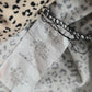 Gaze Cream Nude Black Animal Print Cropped Top Small