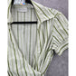 Worthington White Striped Short Sleeve Wrap Top Small