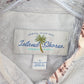 Island Shores Gray Beach Palm Tropical Surf Island Vintage Hawaiian Shirt Large